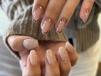リヘッドモエカネイル(reHEAD/moeka nail)/simple ￥6930