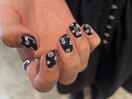 black × flower
