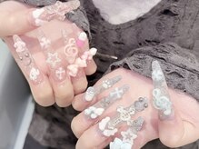 プティネイル 池袋(Puty Nail)/ゴテゴテロングネイル　スカルプ