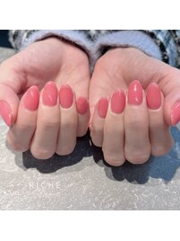 ちゅるちゅるピンクワンカラー