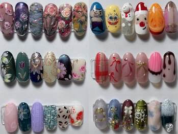 アートネイル/YUKIの手書きアート