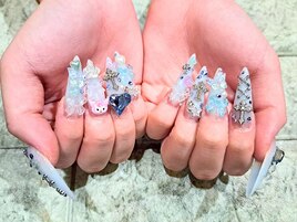 【スカルプ】ゴテゴテネイル