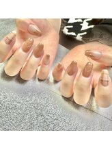 エルネイル(elu nail)/定額/秋冬/ニュアンス/ブラウン