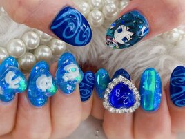 お客様オーダー推し活痛ネイル