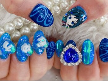 お客様オーダー推し活痛ネイル