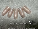 マグネット×ストーン×先端ラメ