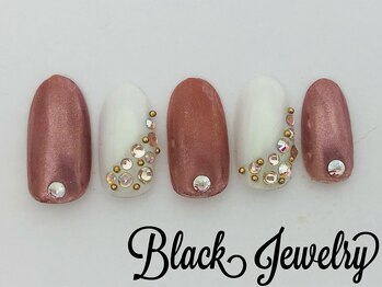 ブラックジュエリー(Black jewelry)/ミラー　オーロラネイル