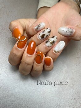 アンドエミニー エン ラボーテ(& EMINY 艶 la beaute)/レオパードネイル