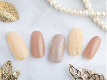 ネイルサロンアンドスクール ミュー(Nail Salon & school mieux)/ベージュマットネイル