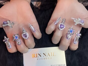リンネイル 新大久保店(Rin Nail)/#待ち込みデザインOK　#付け放題