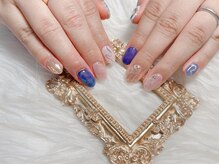 ミキネイルサロン(MiKi Nail Salon)/ミラーネイル　ニュアンスネイル