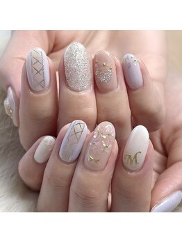 モモ(Momo)/ラプンツェルモチーフネイル