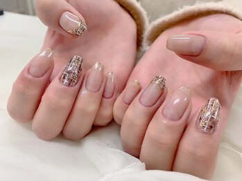 アバネイル 藤が丘(AVA NAIL)/【人気ツイードネイル】