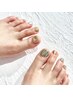 【foot】parts free design /つけ放題10本アート [四日市/ネイル/フィルイン]