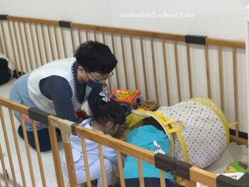 フェリーチェ(nail salon＆school felice)の写真/【★子育て応援★】ネイルを諦めていたママさんへ。子育てや家事で疲れた手を美しく！お子様同伴OK◎