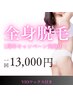 ☆1周年記念限定☆【女性】360°全身光脱毛(顔、VIO込)+VIOワックス脱毛