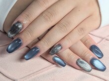 リ イノ ネイル ダツモウ(Re:ino)の雰囲気（エンパイアブルー/フィルイン/長さ出し◎/持ち込みデザイン◎）