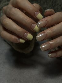 バターカラー×ホワイトオーロラ