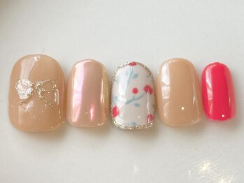 チューリップ×リボン