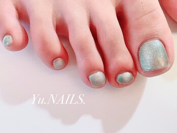 ユーネイルズ 恵比寿(Yu.NAILS.)/フット◎マグネットワンカラー秋