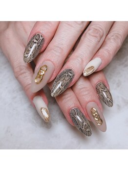 トレジャー(treasure)/アニマル¥パイソン茶