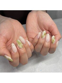 ミントリーフ バイ リート(Mint leaf by Reat)/ホワイトグリーンマーブル