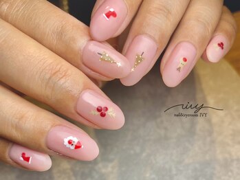 アイヴィー(IVY)/クリスマスイラストネイル