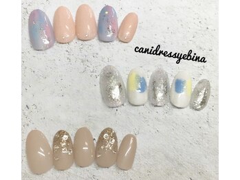 キャンアイドレッシー 海老名/定額ネイル　ゴールド