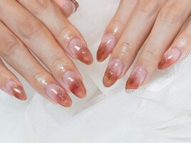 オーロラミラーニュアンスネイル