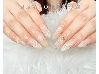 ワンカラーネイルピンクラメ