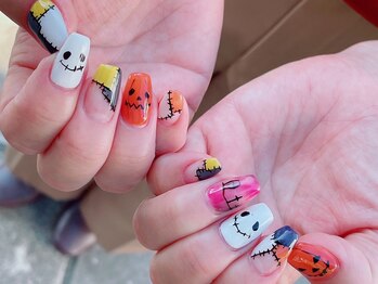ネイルサロン シェル(Nail Salon SHELL)/ポップハロウィンネイル♪