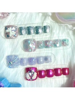 ファラウェイネイル(Faraway nail)/8月プッシュデザインサンプル★