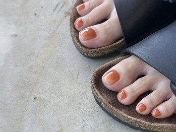 アース ネイルアンドアイラッシュ 甲府昭和店(HAIR & MAKE EARTH Nail&Eyelash)/フットワンカラー　8000円