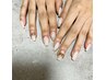 【hand】デザインコース（アート４～６本） 《ケア込み》　￥8000→¥7500