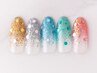 Hand★斜めフレンチ・ラメグラ　7500円【オフ別途1100】