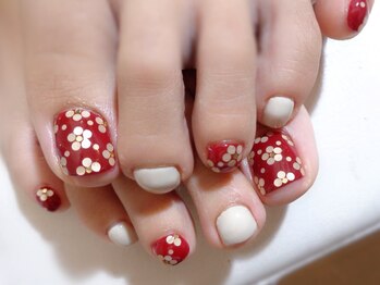 アミュリー ネイル アトリエ(Amury nail atelier)/ホログラムフラワー♪