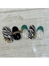 ネイルサロン キュアイスト 府中店(CUREist)/ゼブラネイル