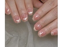ピュアアンドリッチネイルサロン(Pure&Rich Nail Salon)/チークマグネットフレンチネイル