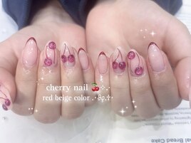 さくらんぼネイル