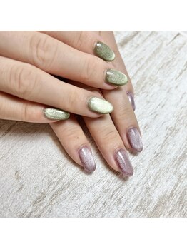 シャルム 本厚木(charme)/マグネット ピンク×グリーン