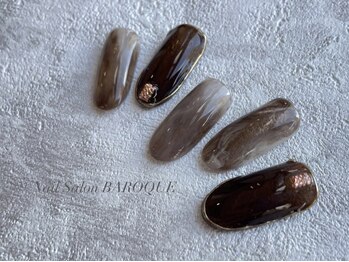 ネイルサロン バロック(Nail Salon BAROQUE)/ブラウンニュアンスデザイン