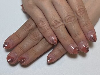 塗りかけネイル