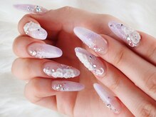 クリスタルネイル パークプレイス店/ロマンティック*ピンクスカルプ