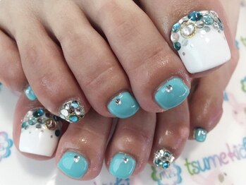 ネイルサロン 爪吉/同系色でアートも統一感♪