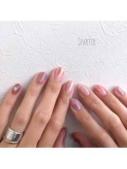 エスパルティール(Spartir)/コッパー×ニュアンスネイル