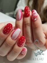 ネイルプラスユウ(NAIL+U)/イチゴネイル