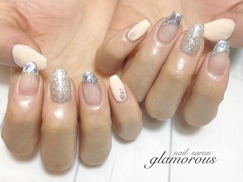 ネイルグラマラス 西新井店/《パラジェル》ガラスフレンチ