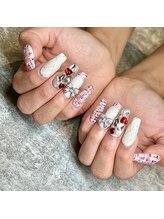 ダリア(Dahlia)/ツイードネイル