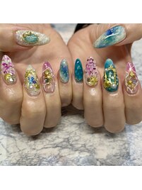 海ネイル　夏ネイル