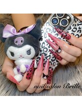 エスフィーネイルサロン ブリーユ(Esfy nailsalon Brille)/ヒョウ柄×クロミネイル